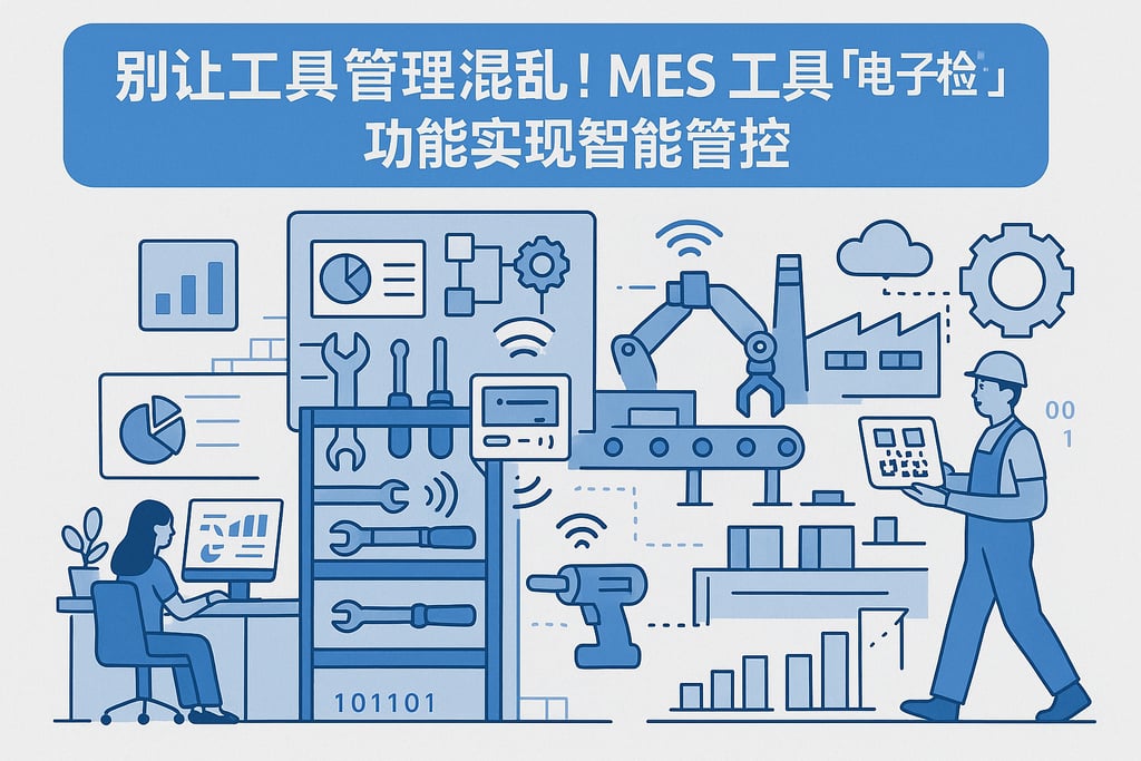 别让工具管理混乱！MES 工具「电子标签」功能实现智能管控